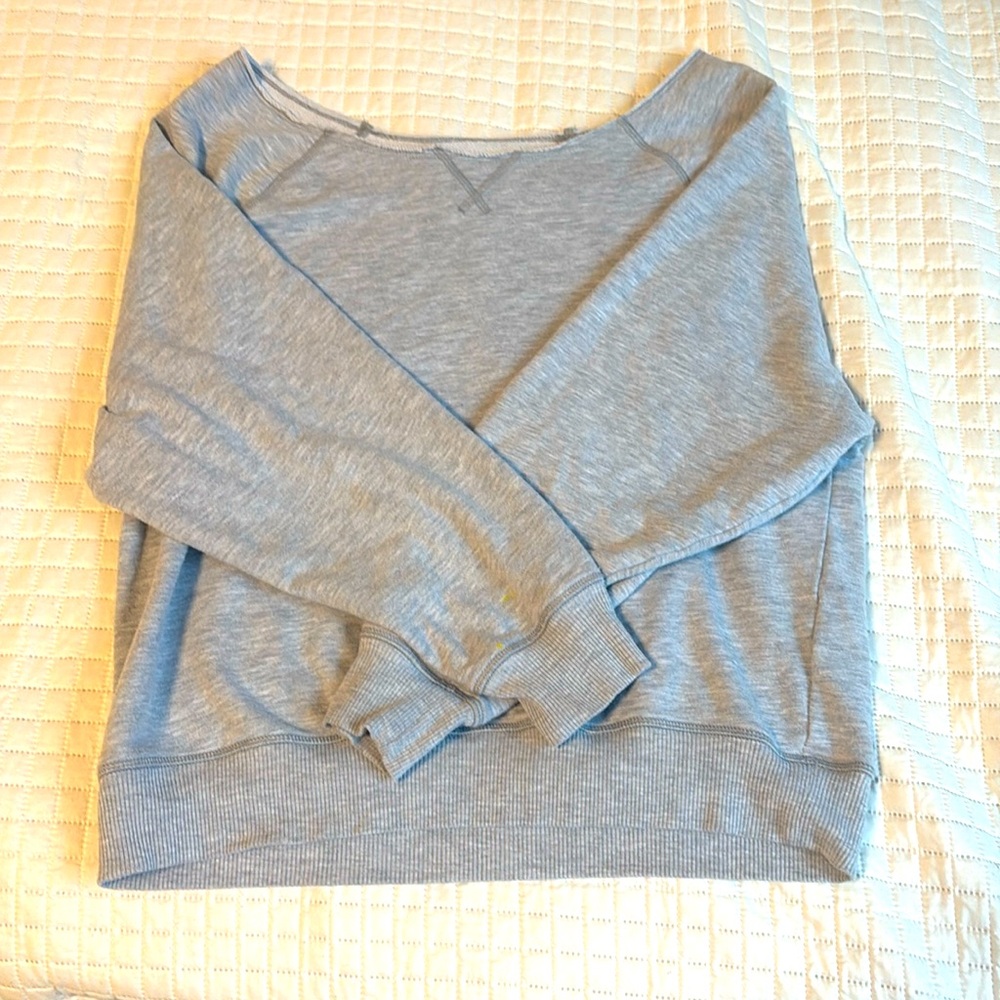 off the shoulder sweatshirt